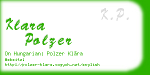 klara polzer business card